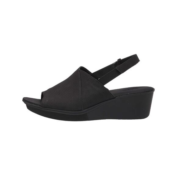 Naturalizer Tamika Wedge Black Slip on Sandal size 9.5 - Picture 3 of 8